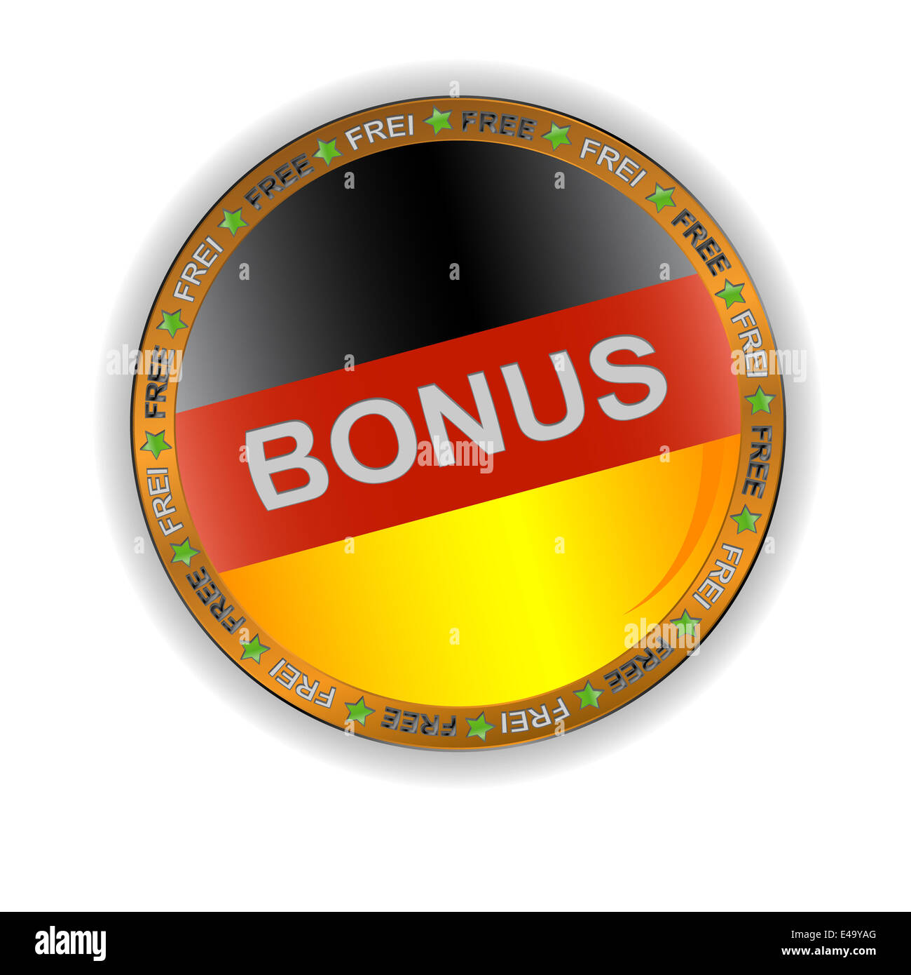 German bonus icon Stock Photo