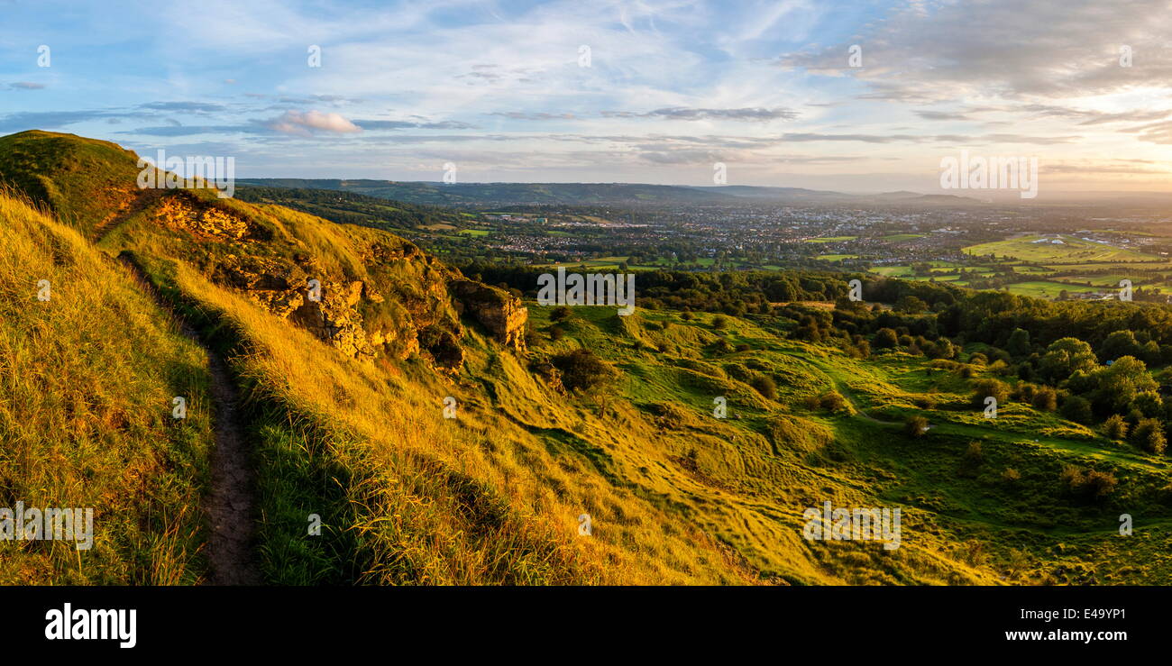 Cleve Hill, part of the Cotswold Hill, Cheltenham, The Cotswolds, Gloucestershire, England, United Kingdom, Europe Stock Photo
