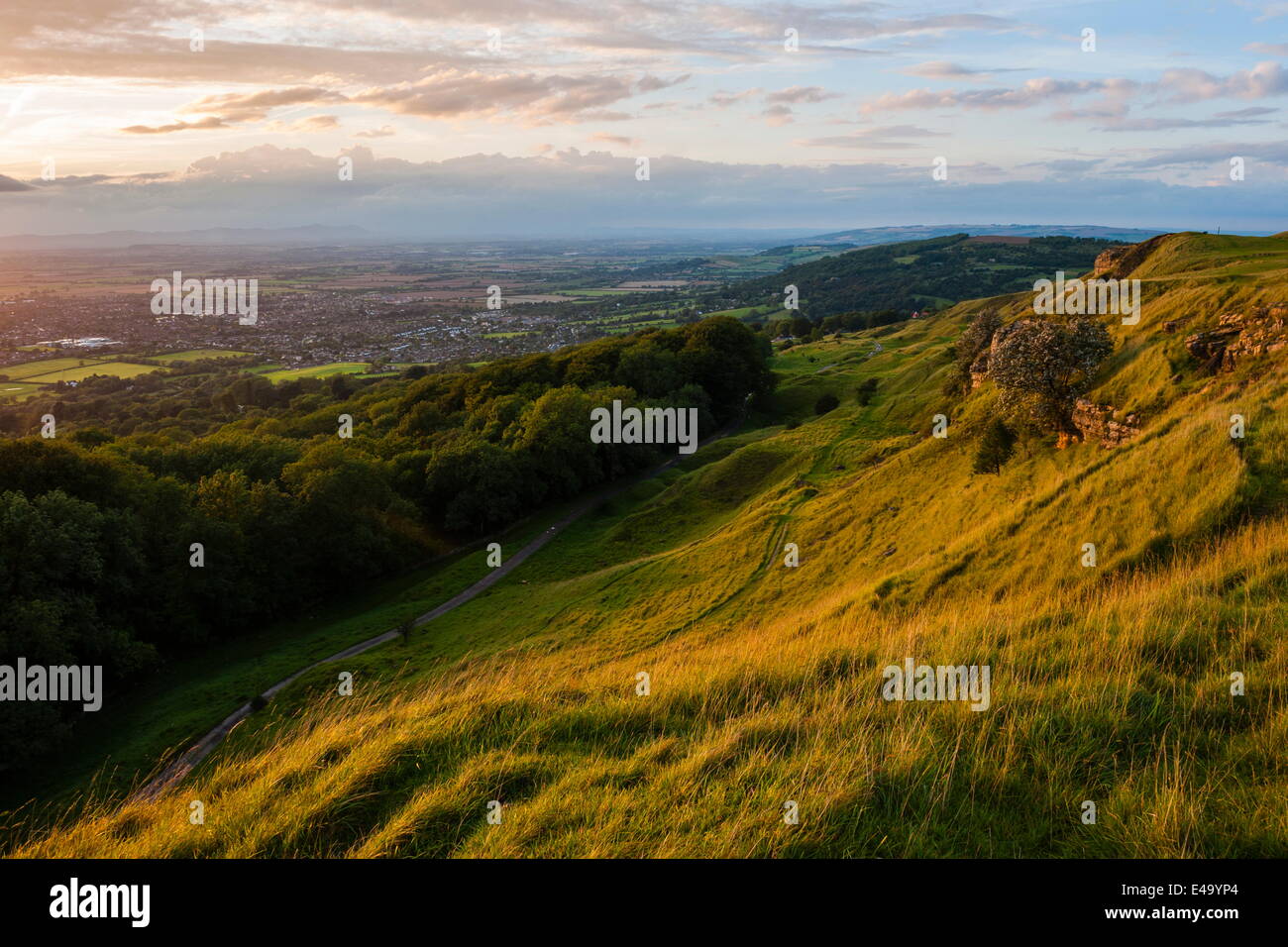 Cleve Hill, part of the Cotswold Hill, Cheltenham, The Cotswolds, Gloucestershire, England, United Kingdom, Europe Stock Photo