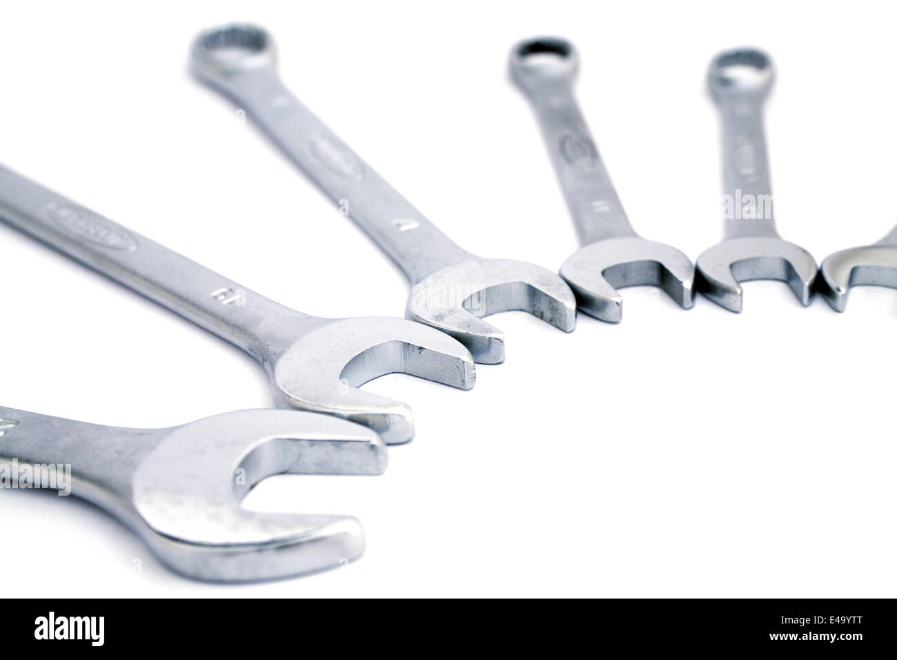 Set of metal tools Stock Photo