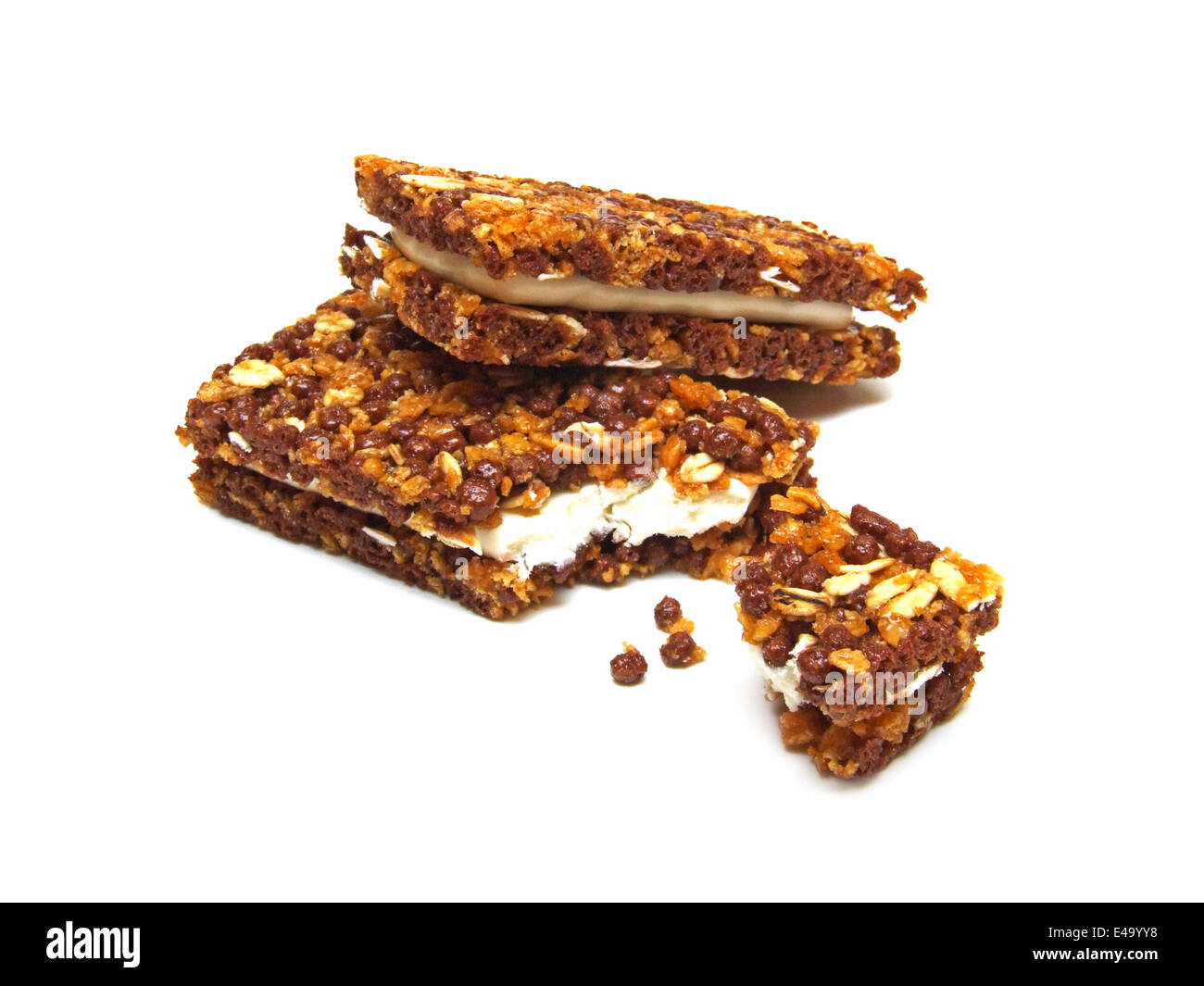 muesli bar Stock Photo