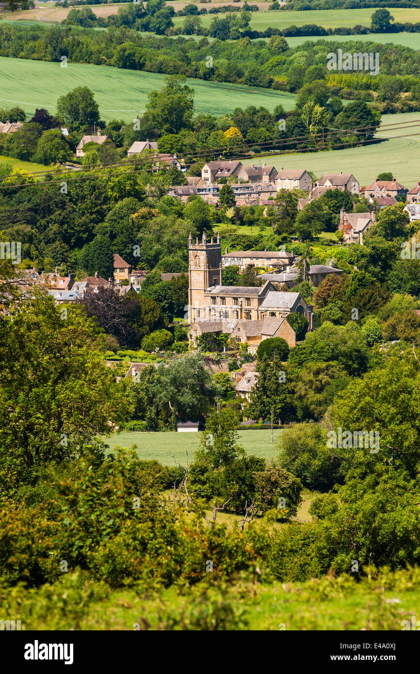 St. Peter and St. Paul Church in Blockley, a traditional village in The Cotswolds, Gloucestershire, England, United Kingdom Stock Photo