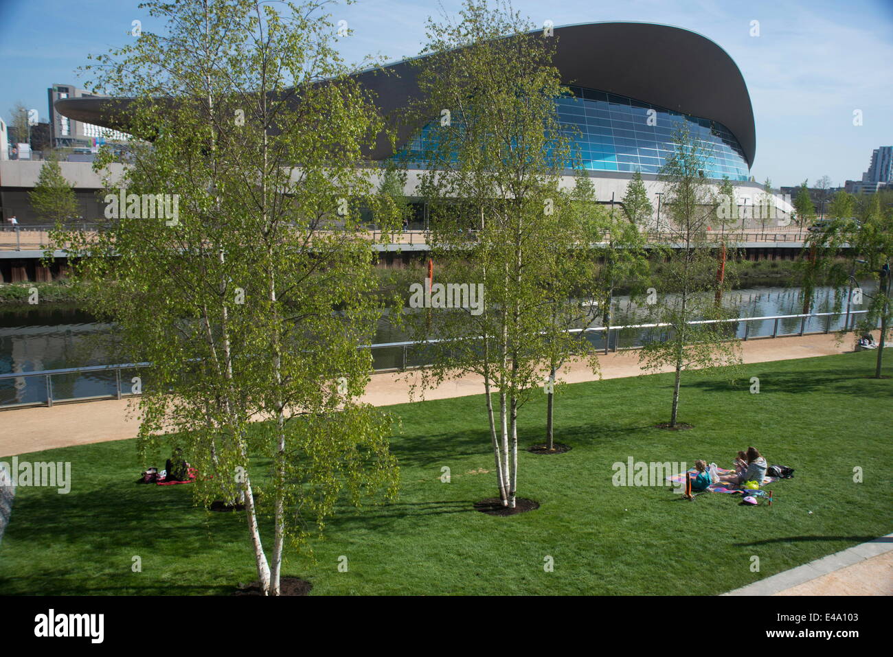 The Aquatic Centre, Queen Elizabeth Olympic Park, Stratford, London, E20, England, United Kingdom, Europe Stock Photo