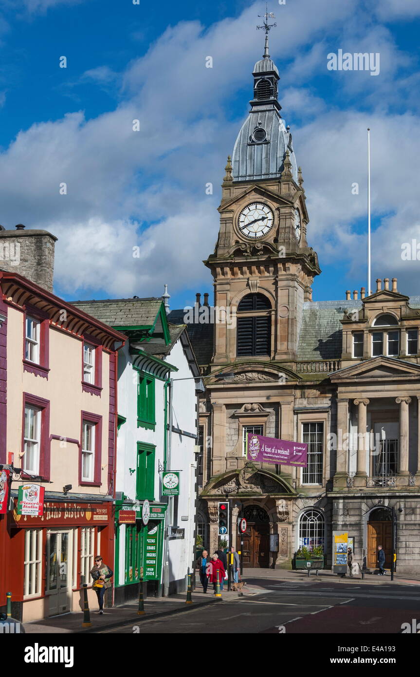 Town Hall, Kendal, South Lakeland, Cumbria, England, United Kingdom, Europe Stock Photo