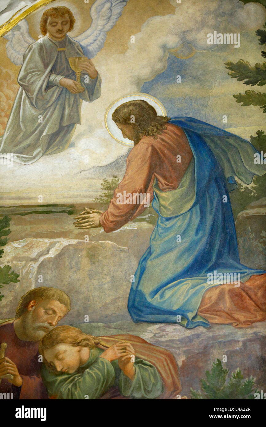 Jesus in the Garden of Gethsemane, Klosterneuburg Abbey, Lower Austria, Austria, Europe Stock Photo
