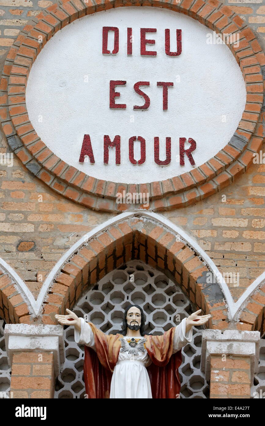 God is Love, Brazzaville, Congo, Africa Stock Photo