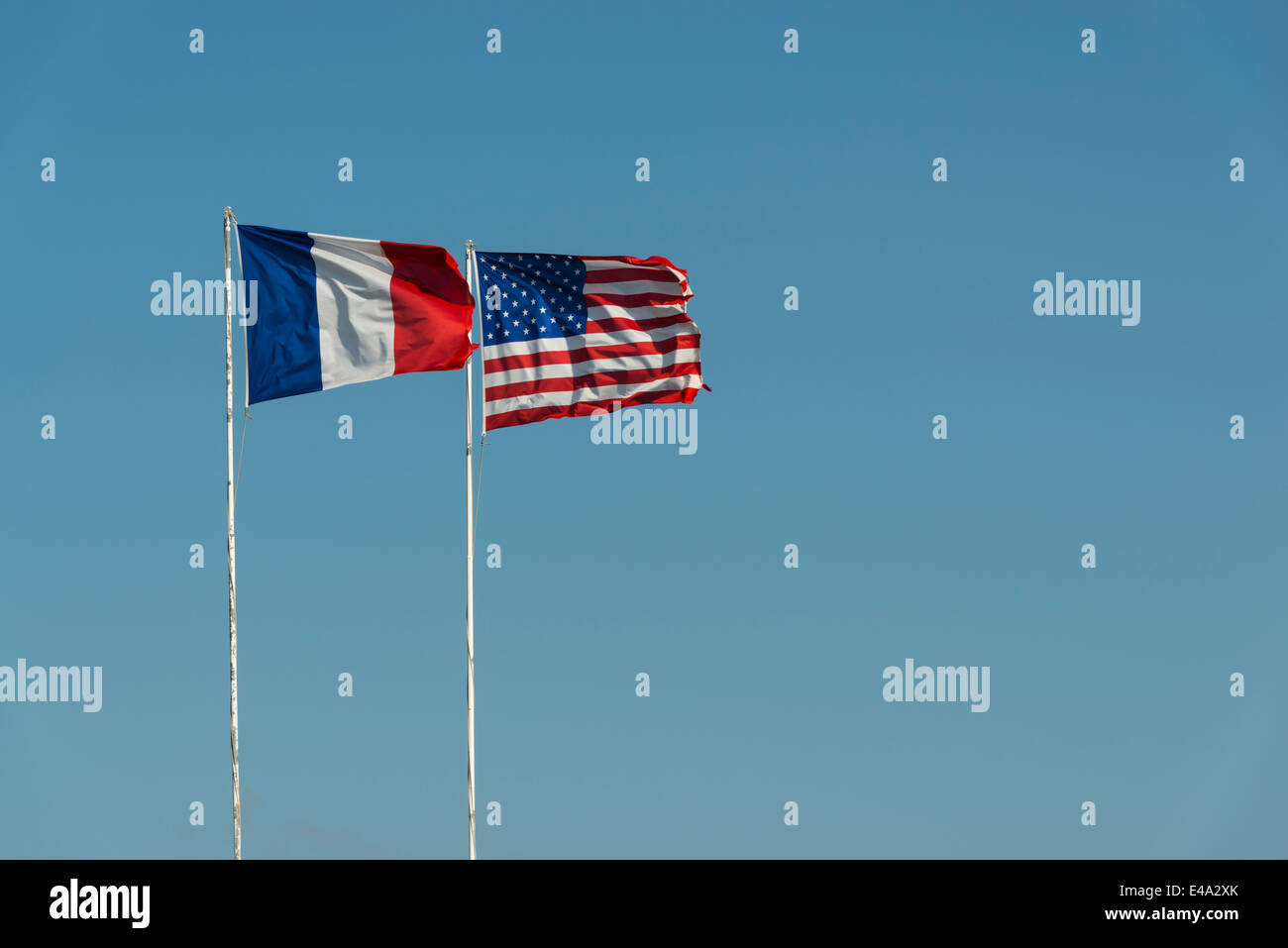France, Normandie, Manche, Sainte Marie du Mont, Utah Beach, French and
