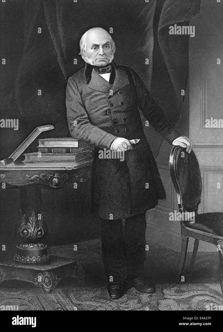John Quincy Adams, 1767 - 1848, an American statesman, the sixth President of the United States Stock Photo