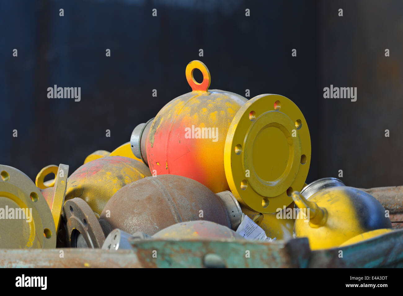 Cast iron in a scrap metal recycling plant Stock Photo Alamy