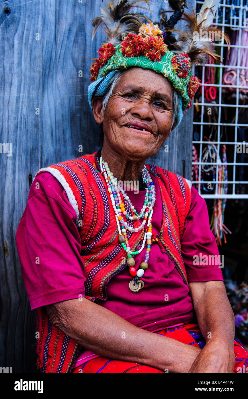 Traditional Dressed Ifugao Woman Banaue Unesco World Heritage Site Northern Luzon