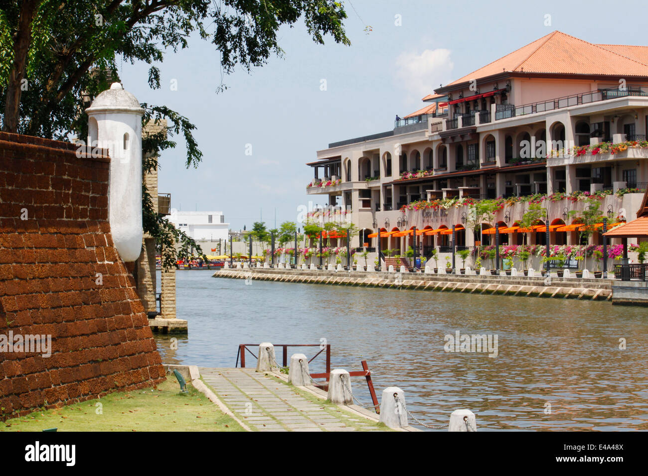 River Docks Boad In Old High Resolution Stock Photography and 