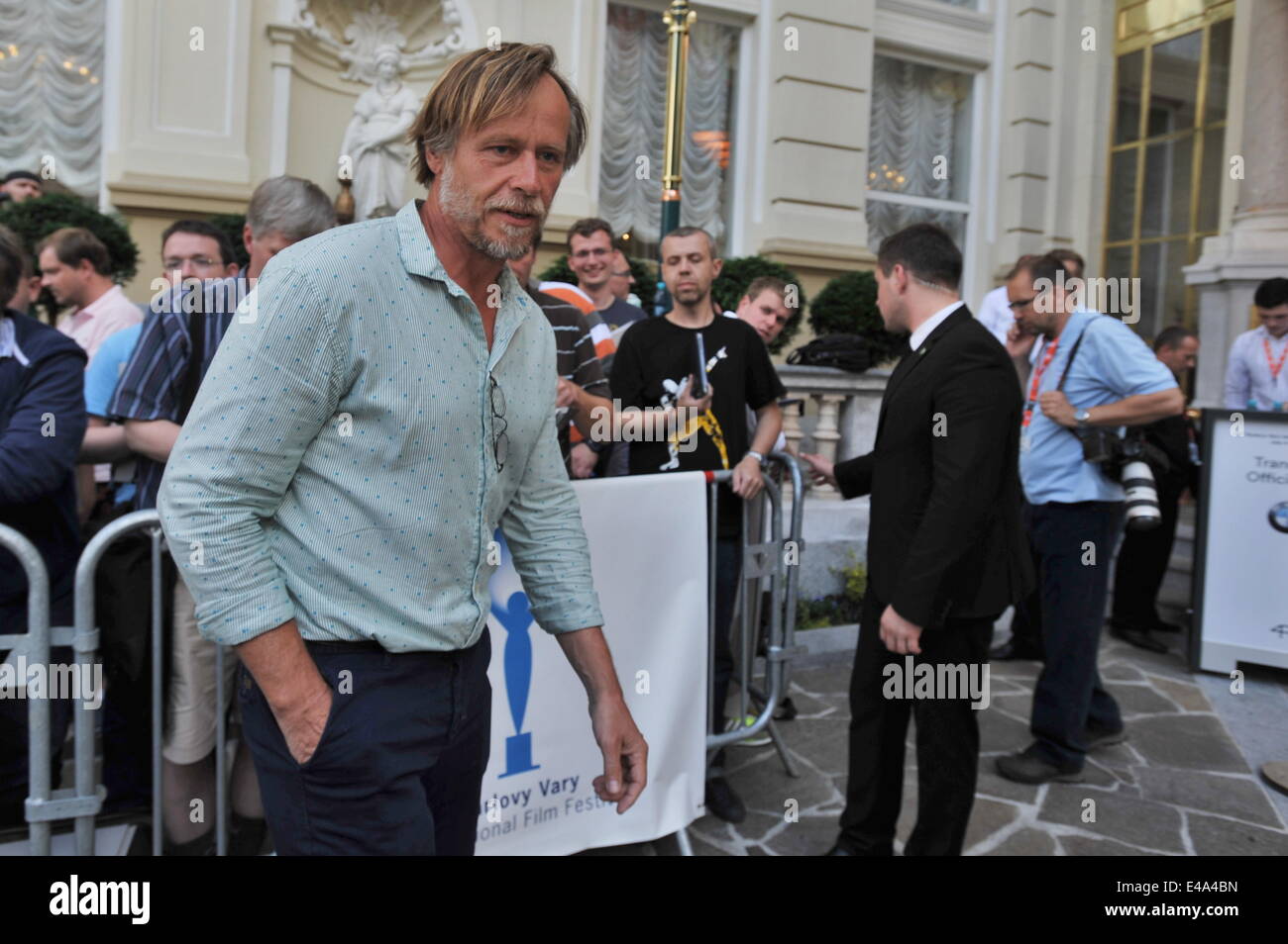 Czech actor Karel Roden arrives at the 49th Karlovy Vary International