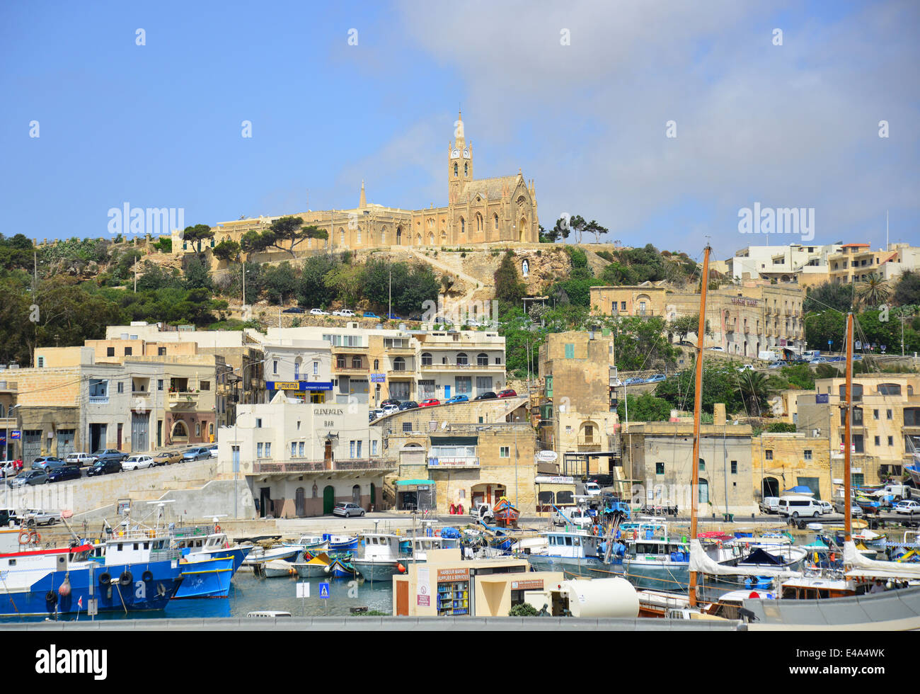 Mġarr Harbour, Mġarr, Gozo (Għawdex), Gozo and Comino District, Gozo Region, Republic of Malta Stock Photo