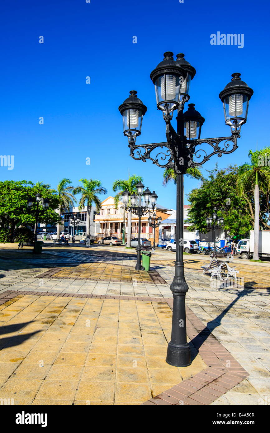 Town square of Puerto Plata, Dominican Republic, West Indies, Caribbean, Central America Stock Photo