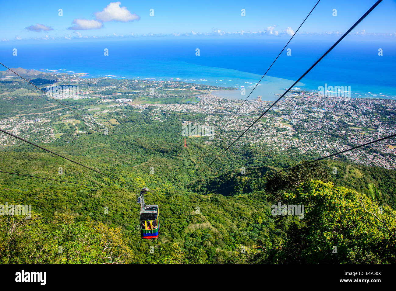 Teleforico, the only cable car in the Caribbean, Puerto Plata, Dominican Republic, West Indies