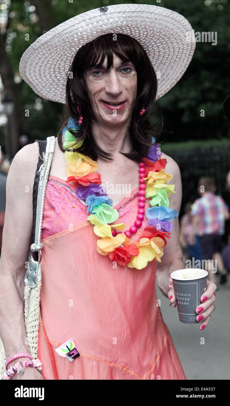 Pride London 2014, Baker Street, London, England, UK Stock Photo
