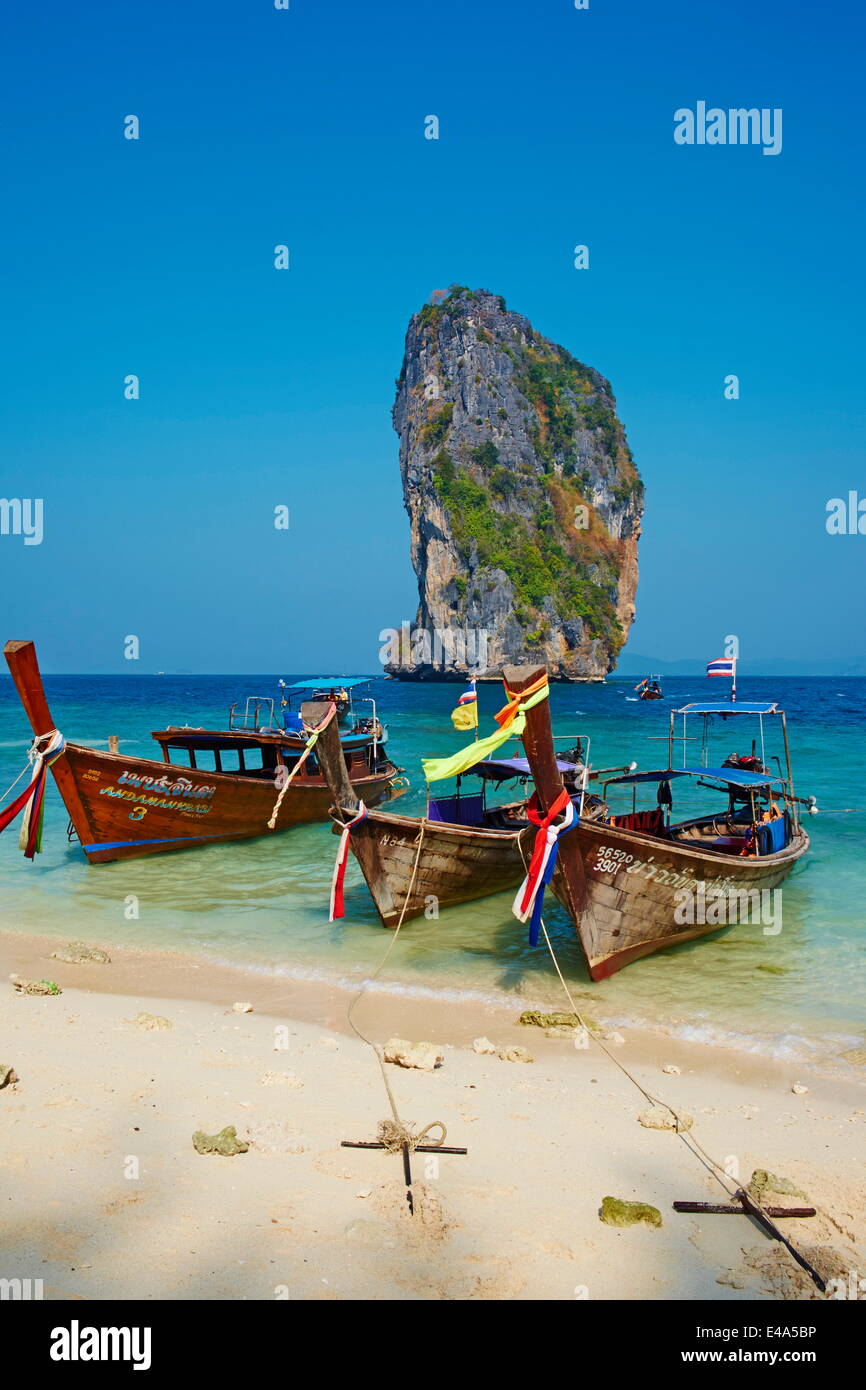 Ao Phra Nang Bay, Ko Poda Island, Krabi Province, Thailand, Southeast Asia, Asia Stock Photo