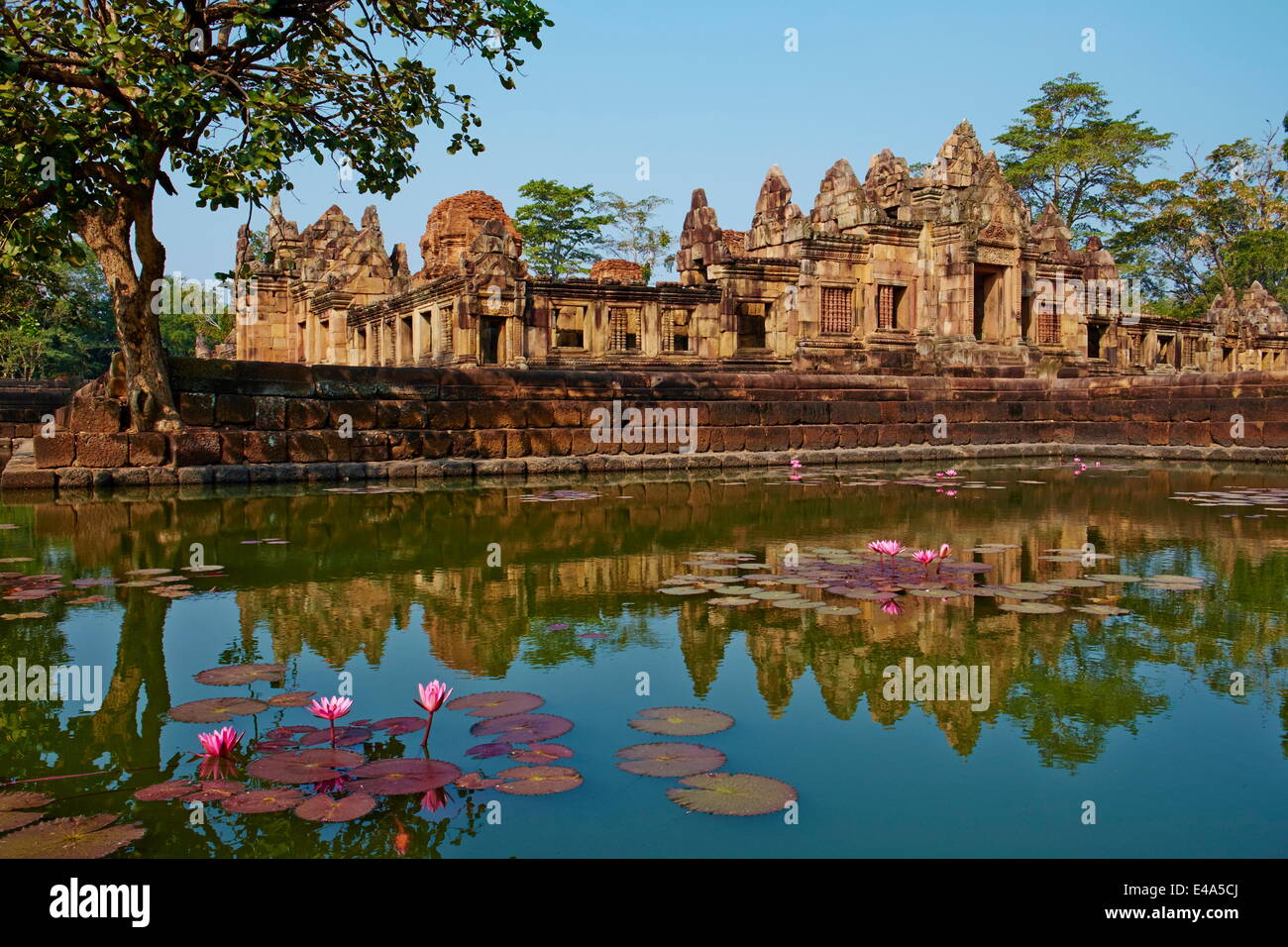 Muang Tham Temple, Khmer temple from period and style of Angkor, Buriram Province, Thailand, Southeast Asia, Asia Stock Photo