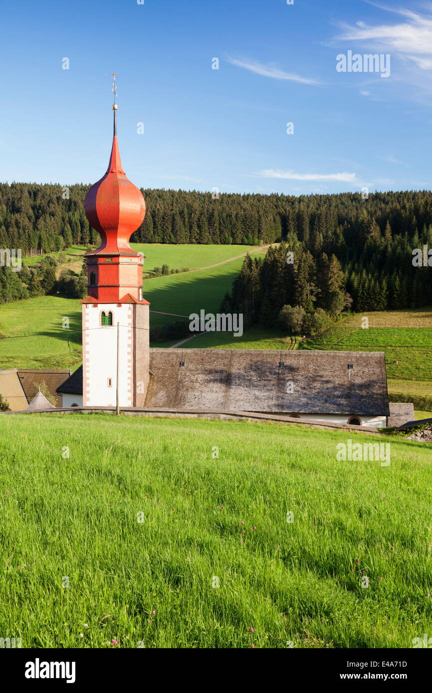 Church, Urach, Black Forest, Baden Wurttemberg, Germany, Europe Stock Photo
