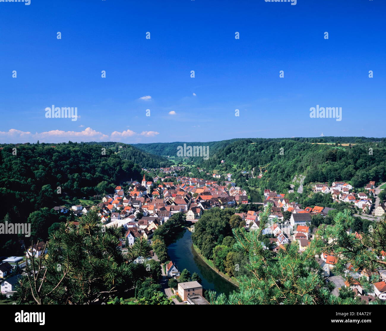 Sulz am Neckar, Neckartal Valley, Baden Wurttemberg, Germany, Europe Stock Photo