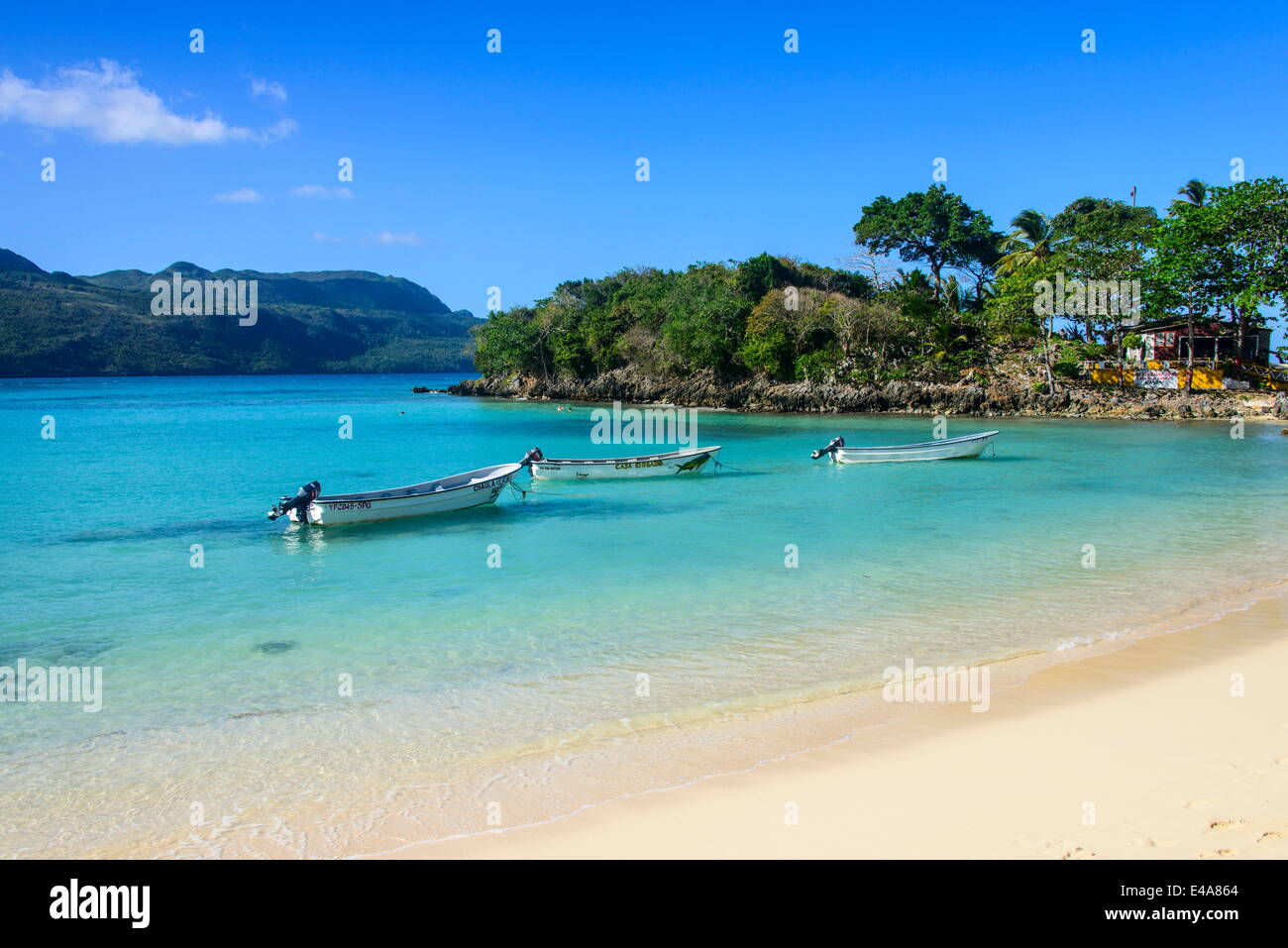 Playa Rincon, Las Galeras, Semana peninsula, Dominican Republic, West Indies, Caribbean, Central America Stock Photo