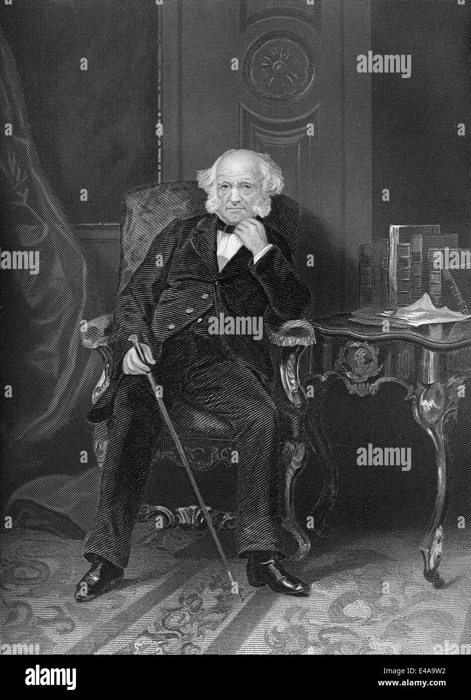 President martin van buren portrait Black and White Stock Photos