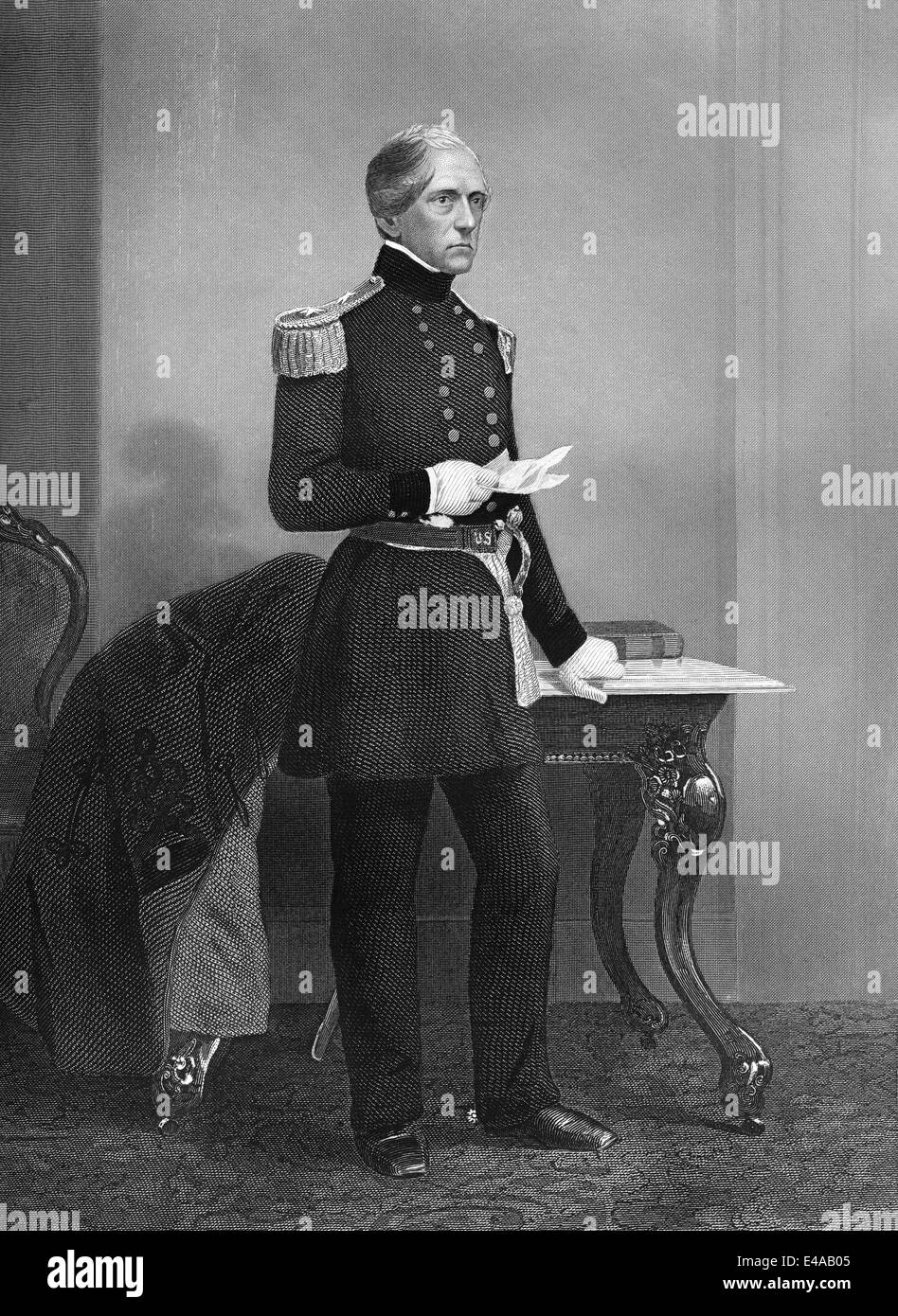John Ellis Wool, 1784 - 1869, an officer in the United States Army, Stock Photo