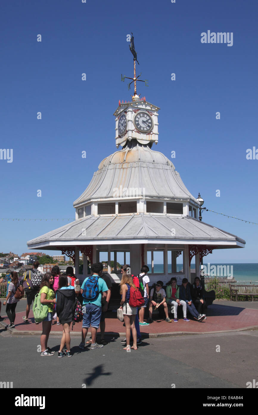 Clock Tower Victoria Gardens Broadstairs Kent Stock Photo Alamy