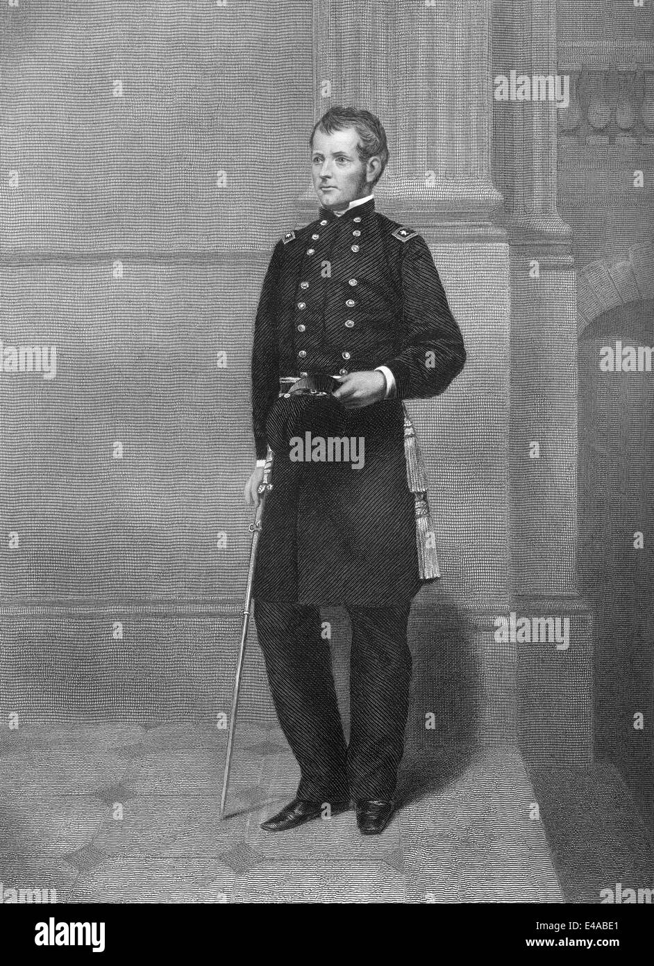 Joseph Hooker, 1814 - 1879, a United States Army officer, Stock Photo