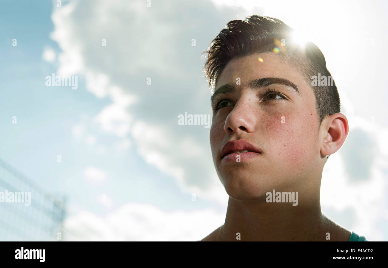 Dark haired boy hi-res stock photography and images - Alamy