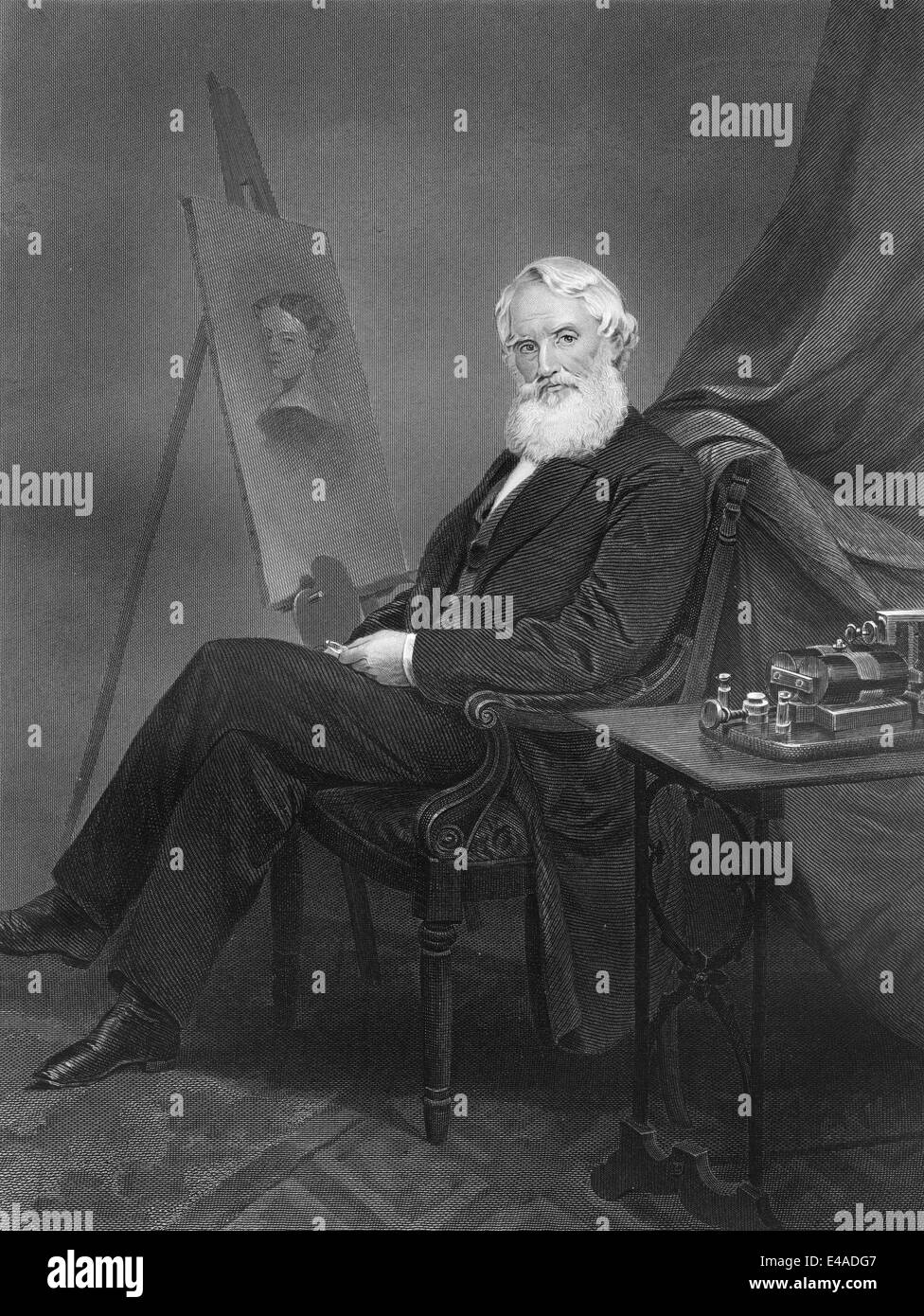 Samuel Finley Breese Morse, 1791 - 1872, an American painter and inventor, Stock Photo