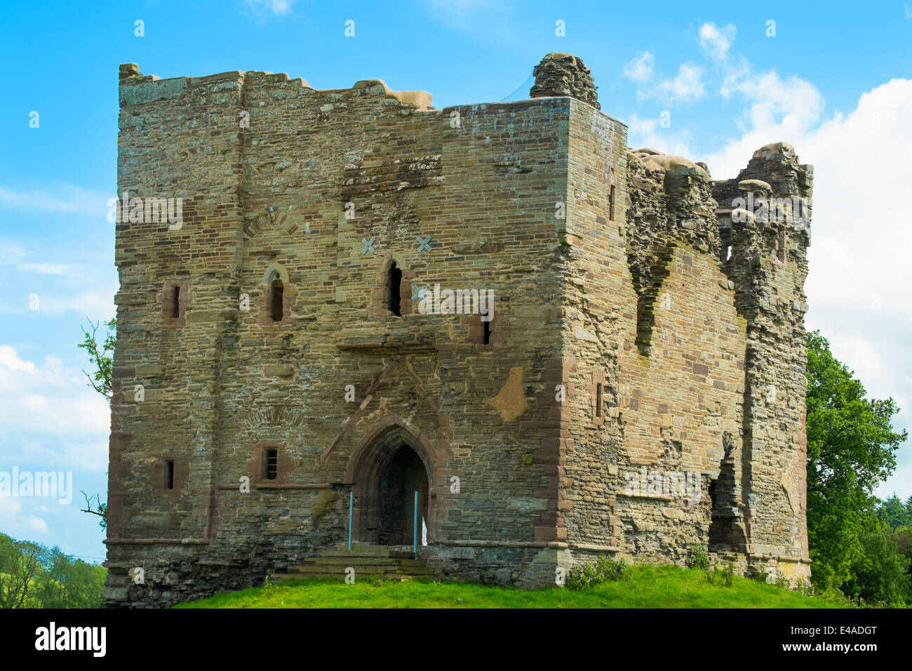 Hopton Castle, South Shropshire, England Stock Photo