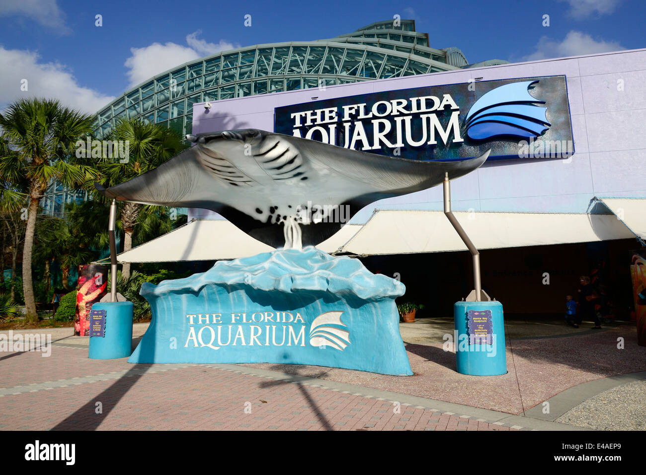 The Florida Aquarium Tampa FL US Port Downtown Cruise Docks Stock Photo