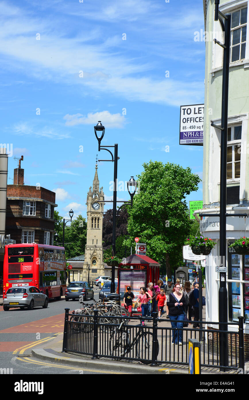 Coronation Clock Tower, Claremont Road, Surbiton, Royal Borough of