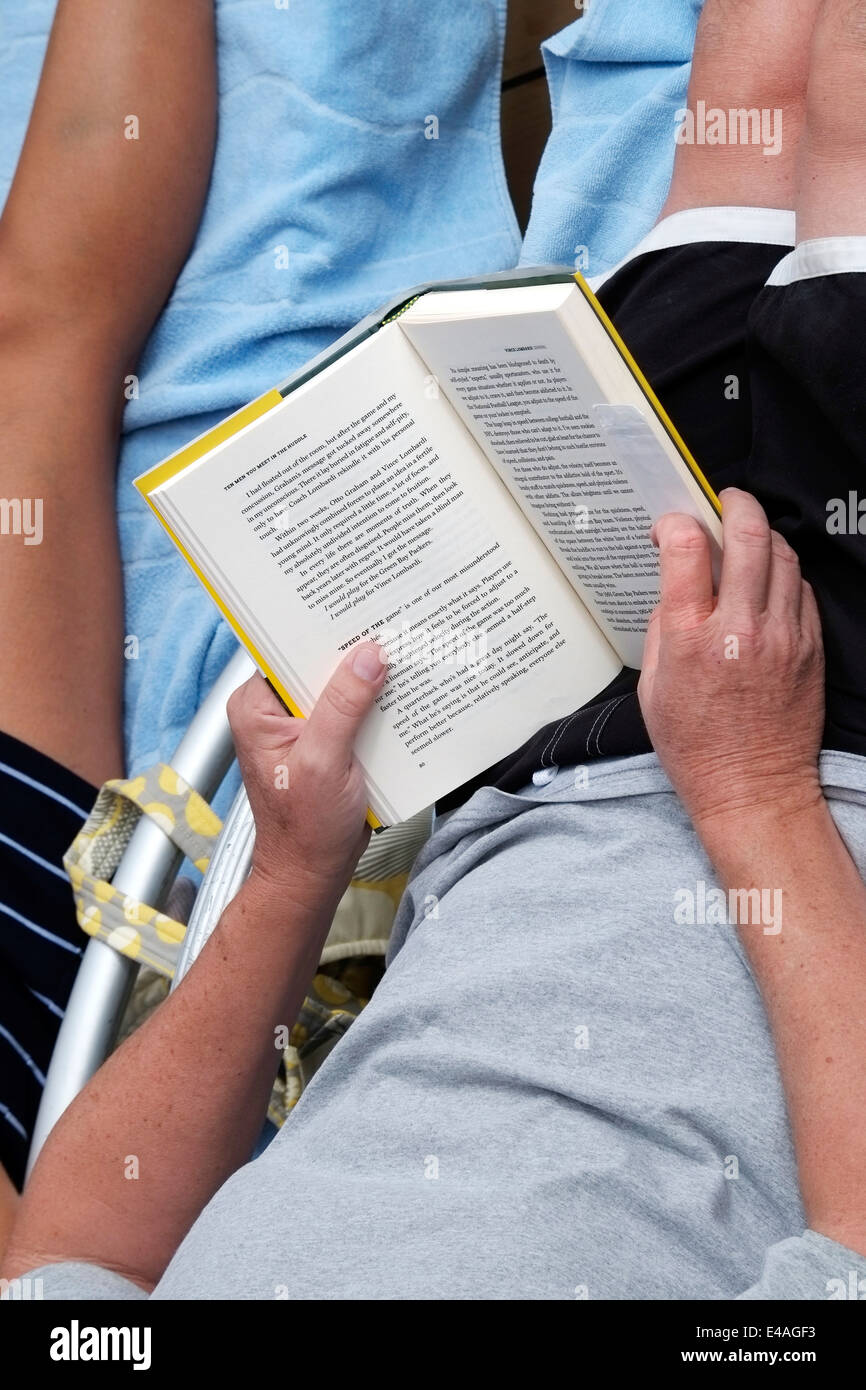 Passenger Reads Book Royal Caribbean Cruise Ship Tampa Florida US