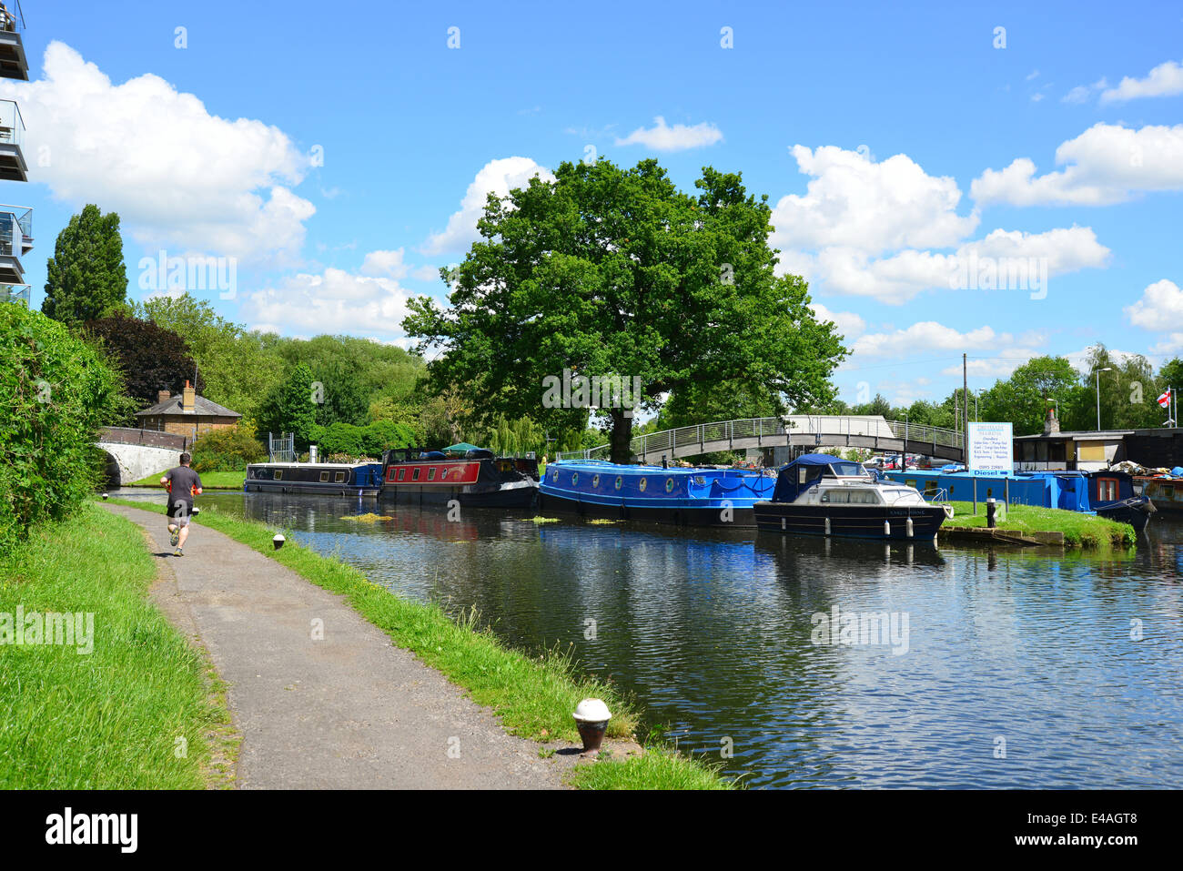 The Grand Union Canal, Uxbridge, London Borough of Hillington, Greater London, England, United Kingdom Stock Photo