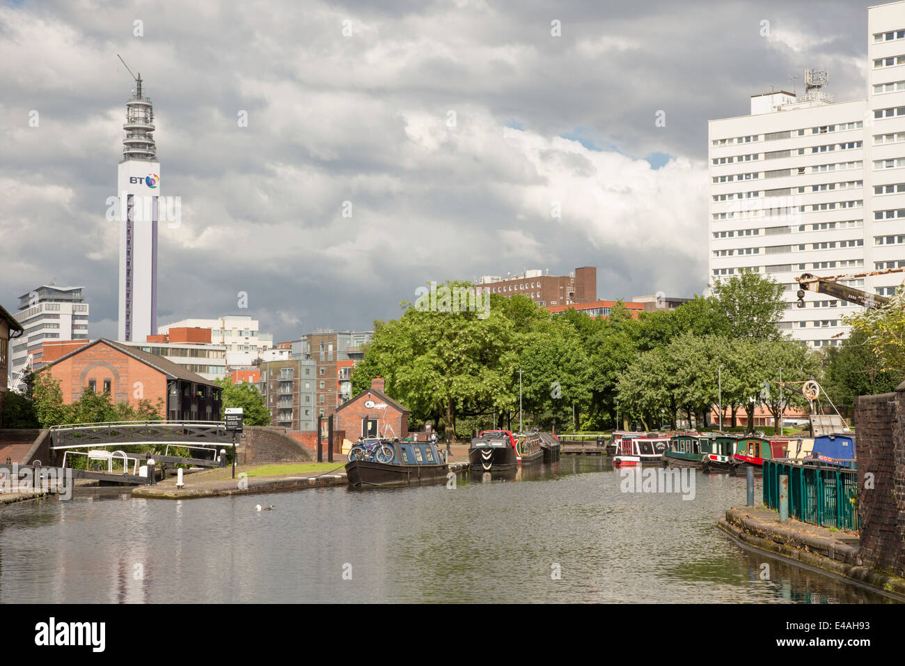 Farmers Bridge Locks on the Birmingham and Fazeley Canal, Cambrian