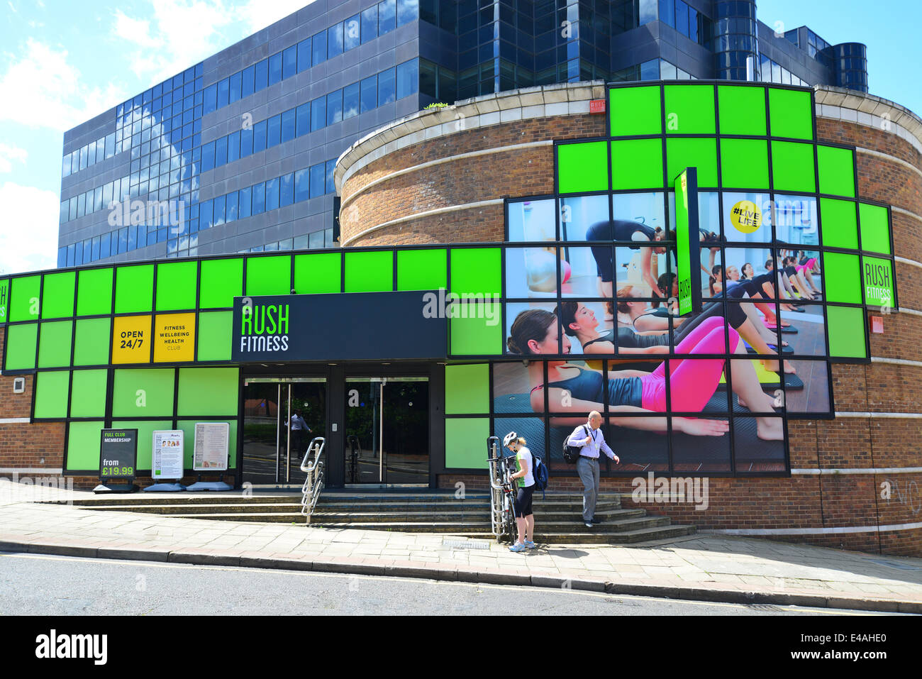 Rush Fitness Health Club, High Street, Uxbridge, London Borough of Hillingdon, Greater London, England, United Kingdom Stock Photo