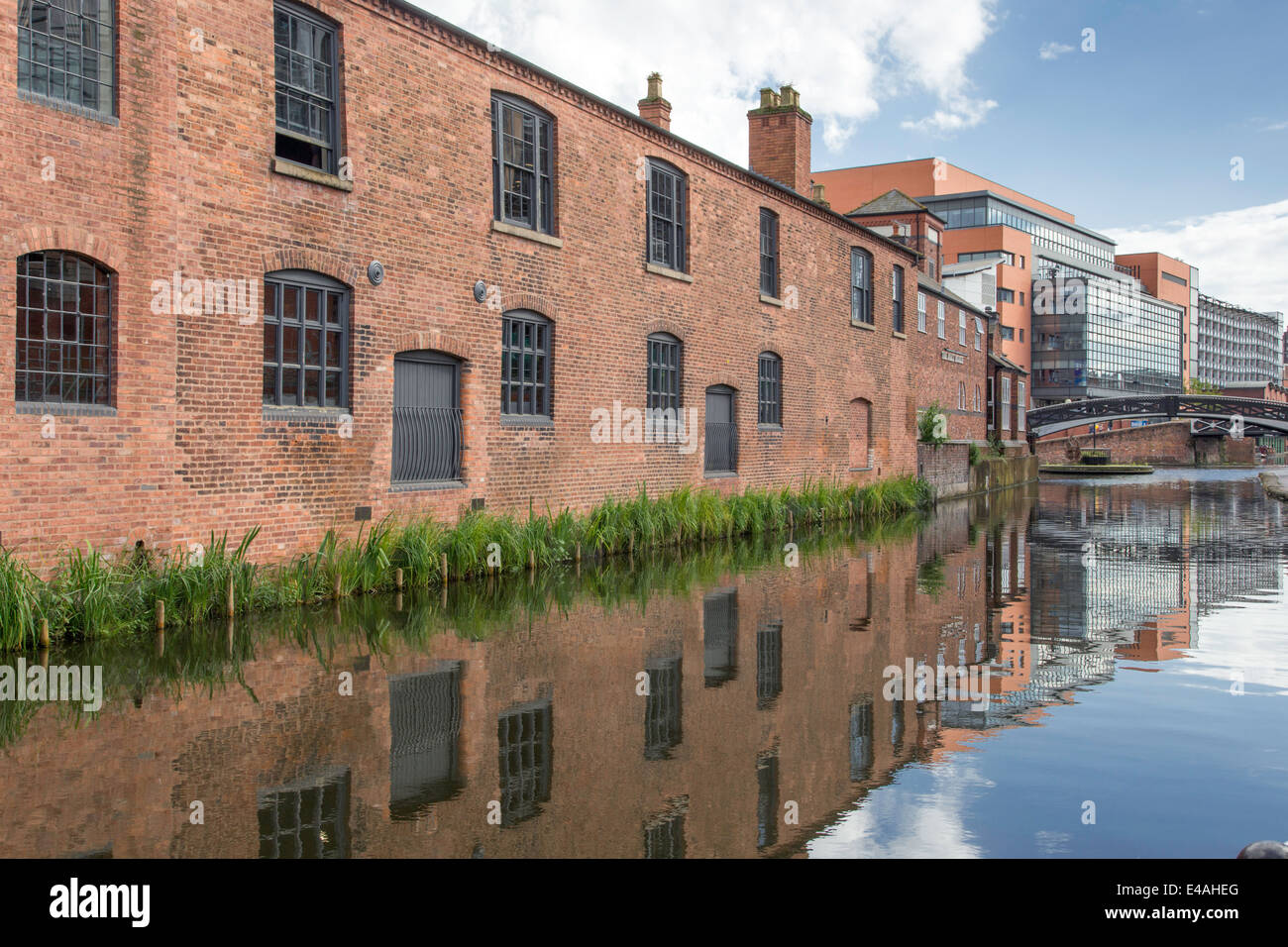 Old industrial buildings between Brindley Place and Cambrian Wharf