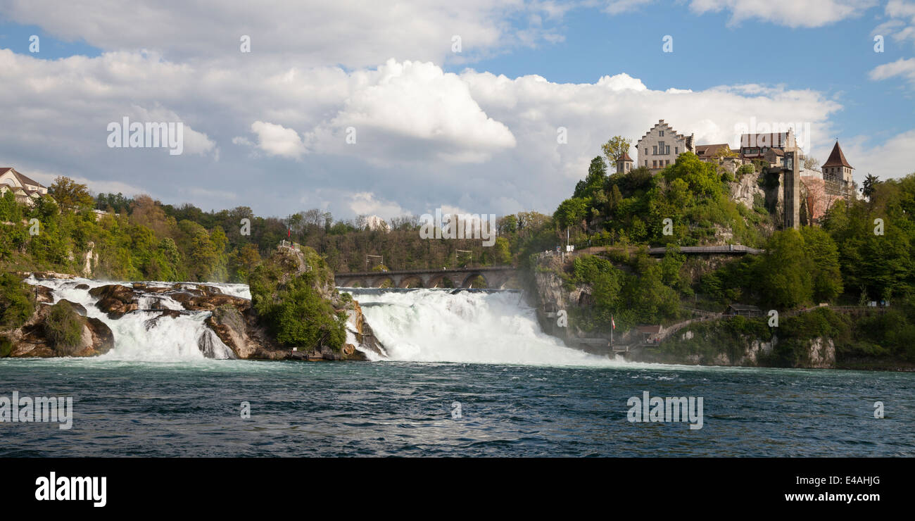 Switzerland, Schaffhausen, Rhine falls with Laufen Castle Stock Photo