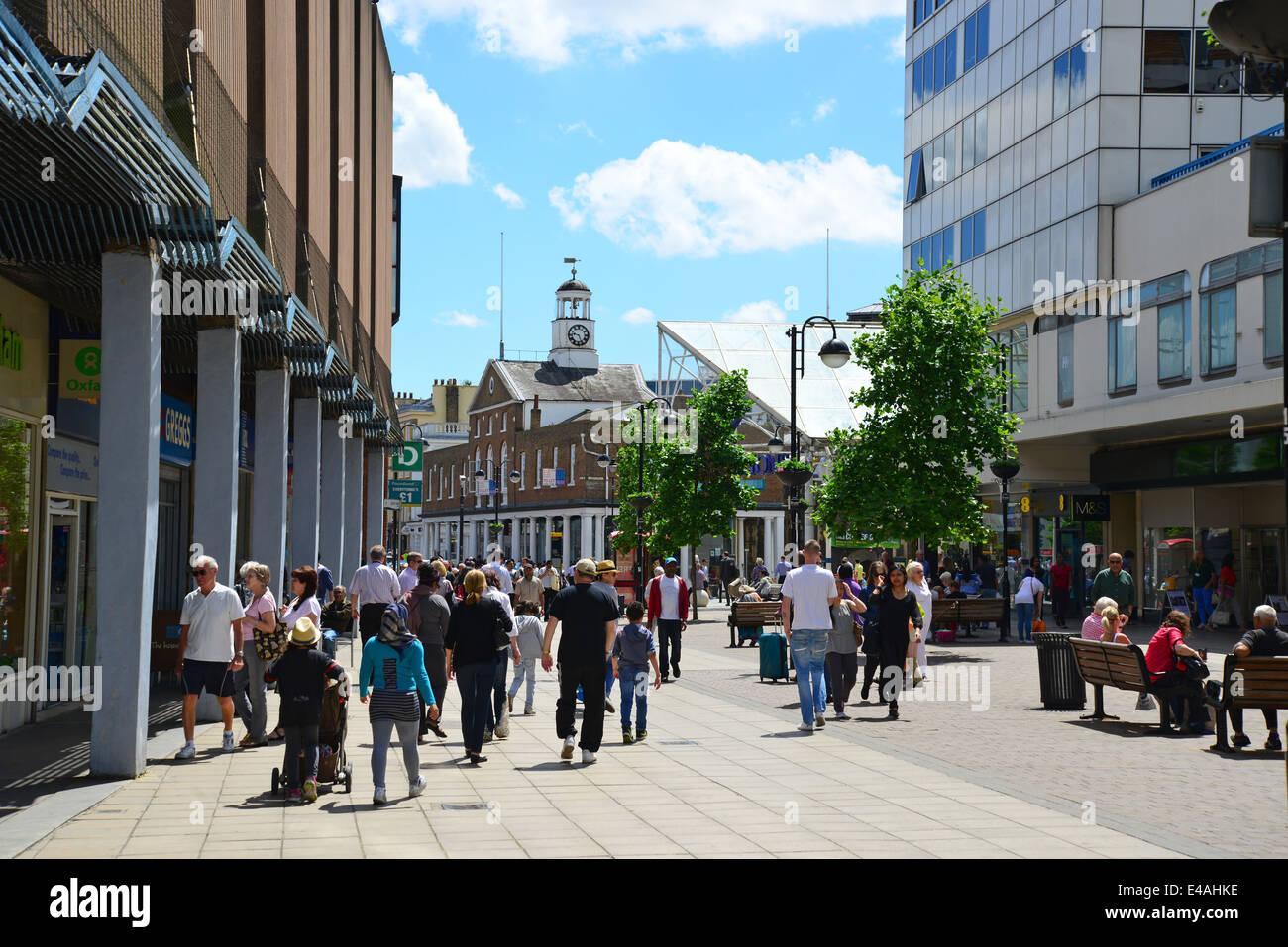 Uxbridge High Street, Uxbridge, London Borough of Hillingdon, Greater