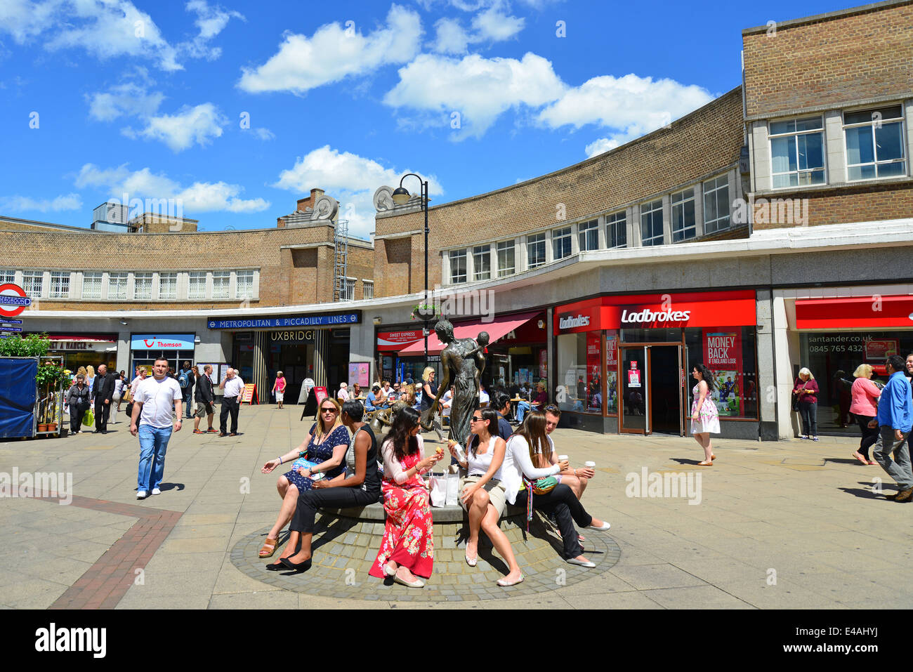 Art Deco Uxbridge Underground Station, High Street, Uxbridge, London Borough of Hillington
