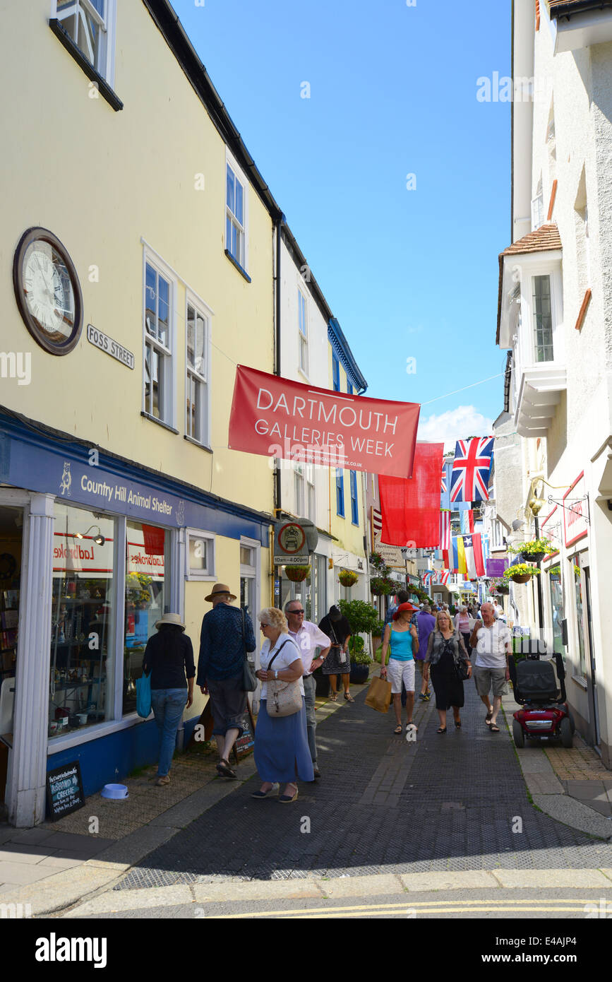Foss Street, Dartmouth, Devon, England, United Kingdom Stock Photo Alamy