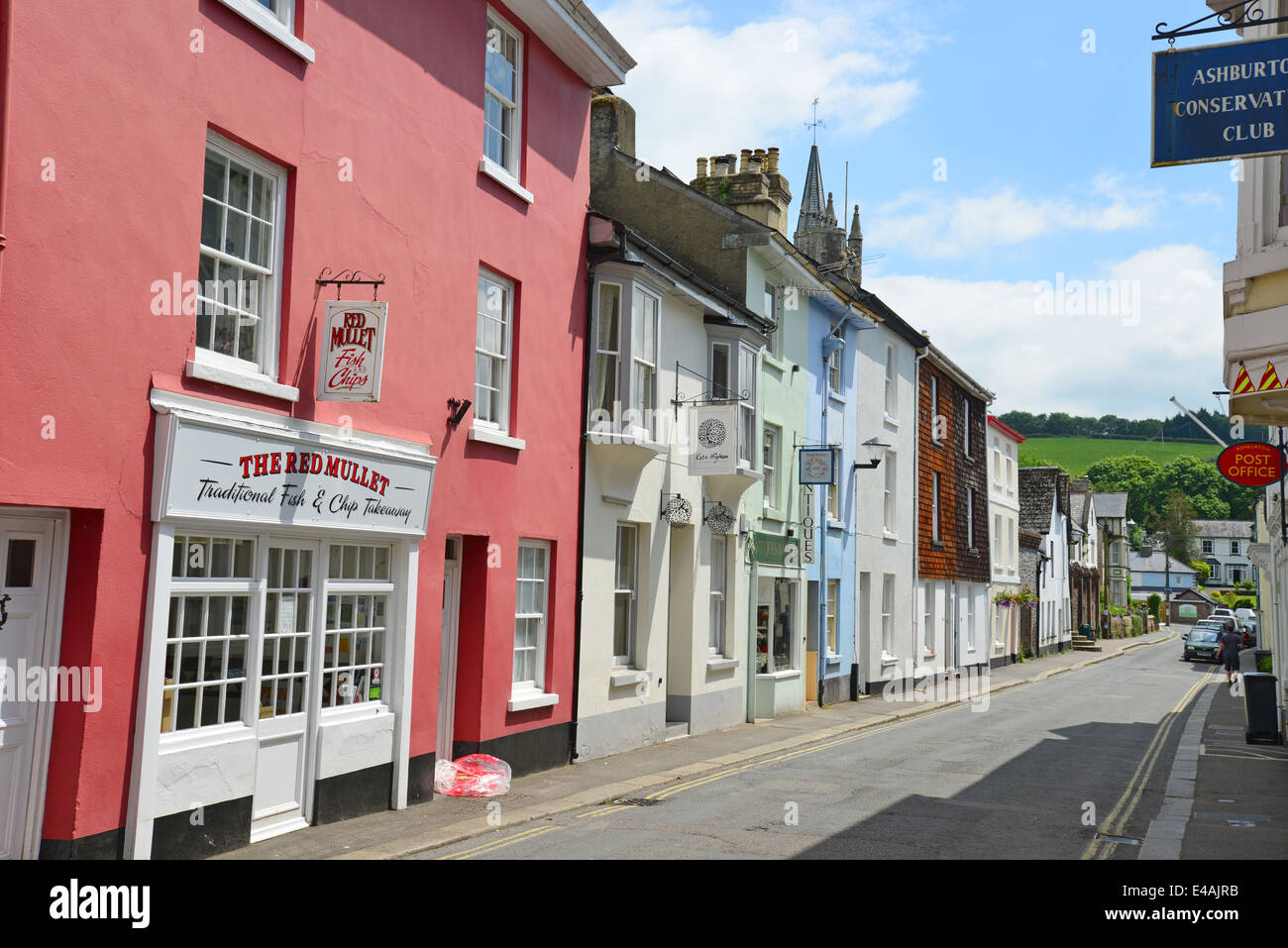 St Lawrence Lane, Ashburton, Dartmoor National Park, Devon, England