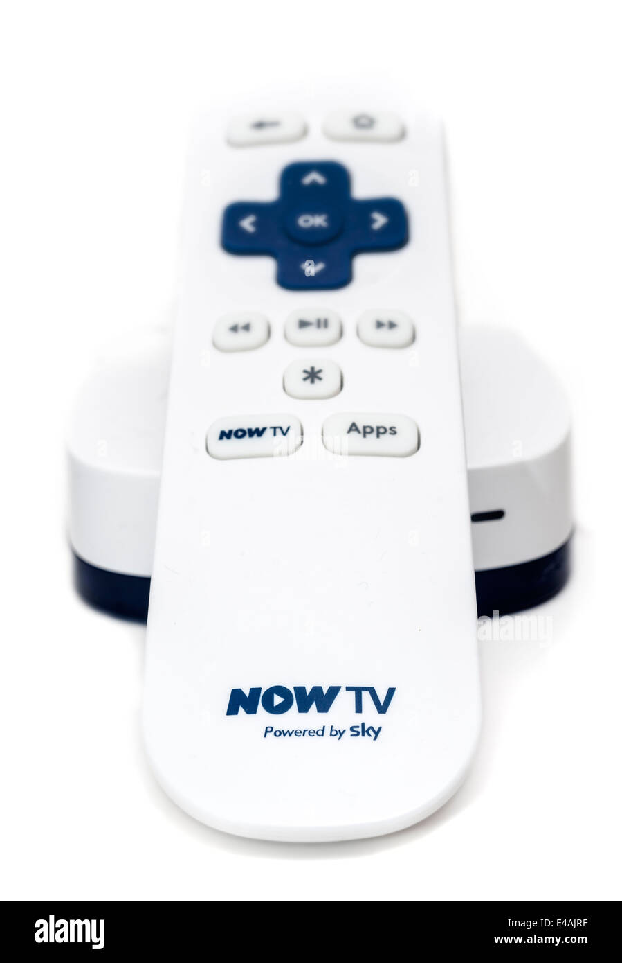 SKY Now box and remote control Stock Photo