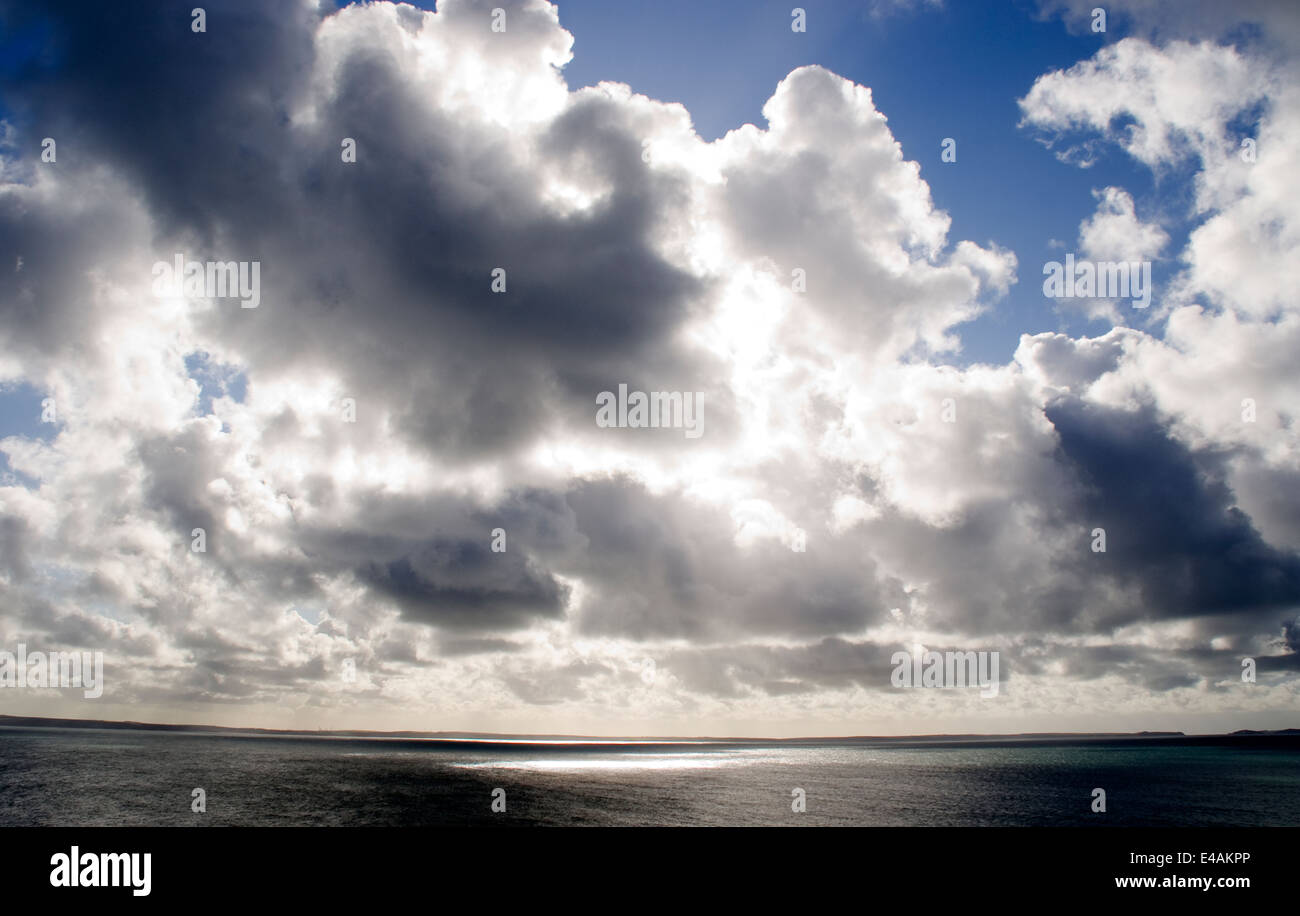 Clouds St Brides Bay Pembrokeshire Wales UK Stock Photo