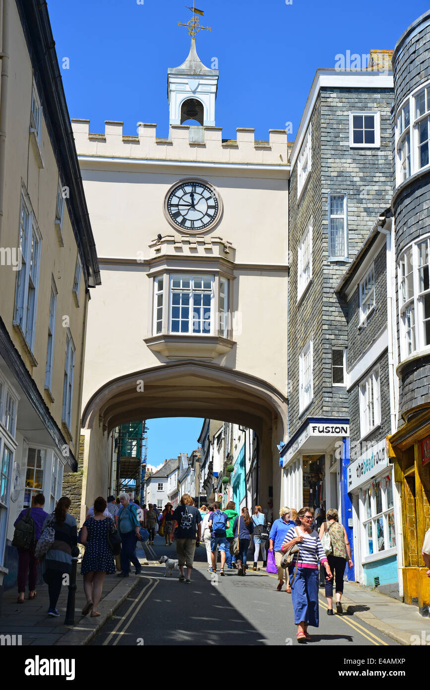East Gate Arch, Fore Street, Totnes, Devon, England, United Kingdom Stock Photo Alamy