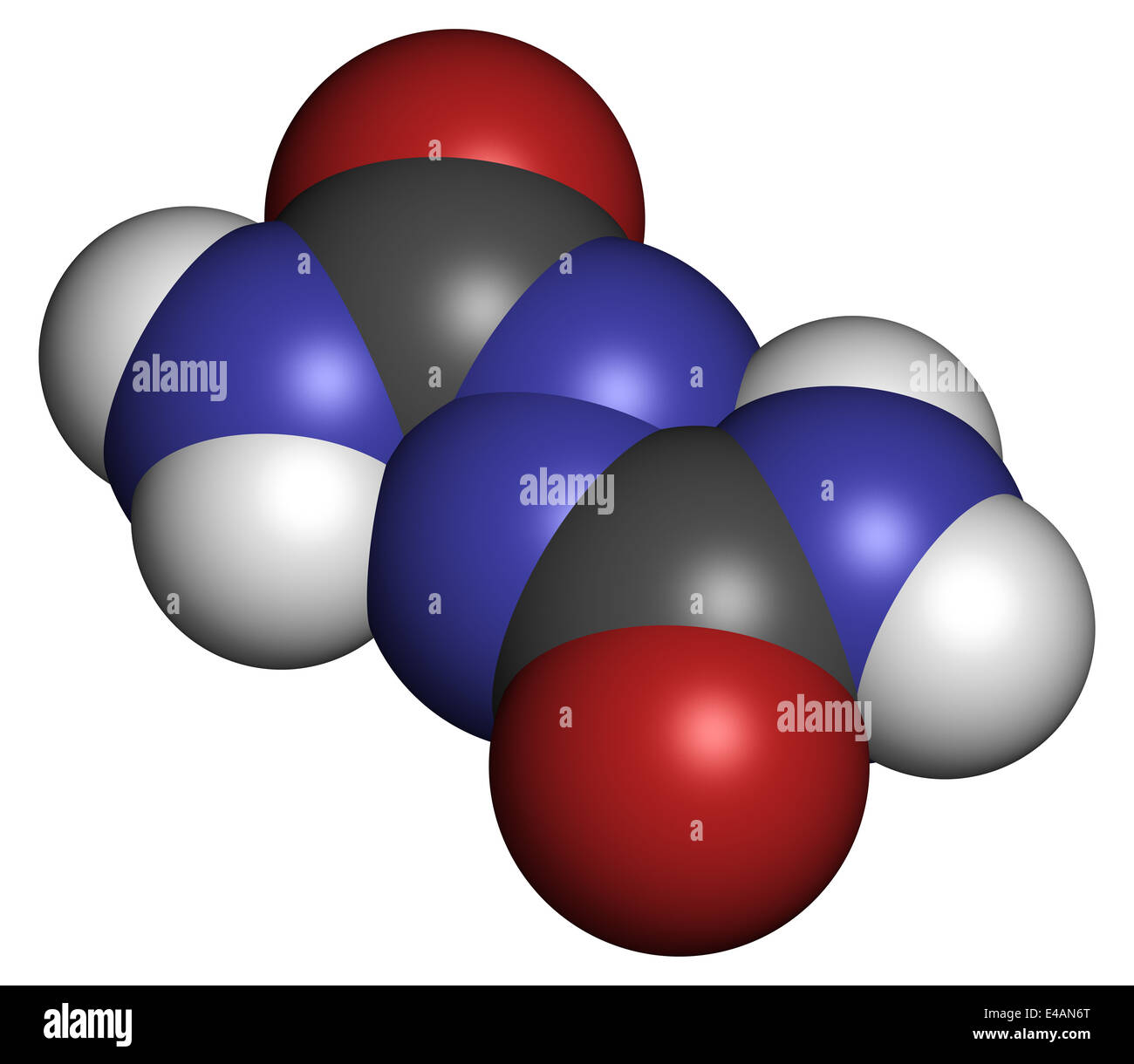 Azodicarbonamide food additive molecule. Used in bread production as