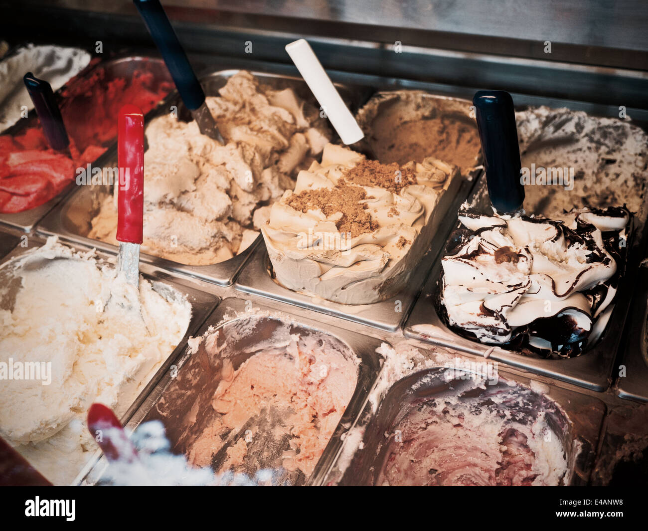 Gelato shop in Lake Como Stock Photo Alamy
