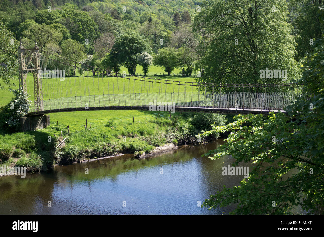 Afon Conwy, Betws Y Coed, Conwy County Stock Photo